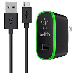 CARGADOR DE CASA BELKIN (MICRO USB 2.1 AMP, NEGRO) CARGADOR DE CASA BELKIN (MICRO USB 2.1 AMP, NEGRO)