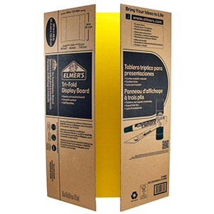 TABLERO TRIPTICO ELMERS (AMARILLO, 36X48 PULGADAS) TABLERO TRIPTICO ELMERS (AMARILLO, 36X48 PULGADAS)