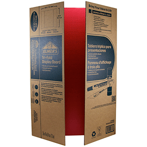 TABLERO TRIPTICO ELMERS (ROJO, 36X48 PULGADAS) TABLERO TRIPTICO ELMERS (ROJO, 36X48 PULGADAS)