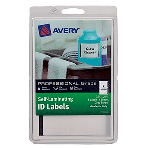 ETIQUETA AVERY DE IDENTIFICACION (LAMINADA) ETIQUETA AVERY DE IDENTIFICACION (LAMINADA)
