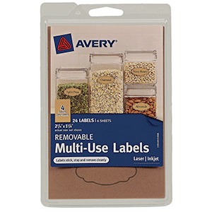 ETIQUETA AVERY ADHESIVA KRAFT,LASER-INKJET,24 PZAS ETIQUETA AVERY ADHESIVA KRAFT,LASER-INKJET,24 PZAS