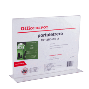 PORTA LETRERO OFFICE DEPOT (EN L, HORIZONTAL) PORTA LETRERO OFFICE DEPOT (EN L, HORIZONTAL)