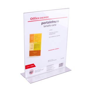 PORTA LETRERO OFFICE DEPOT (VERTICAL, EN L) PORTA LETRERO OFFICE DEPOT (VERTICAL, EN L)