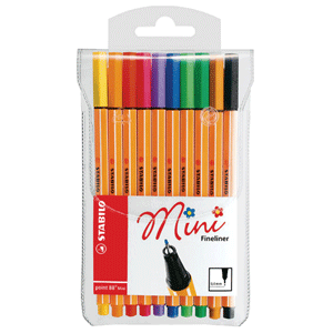 ROTULADOR MINI POINT 88 STABILO ESTUCHE 12 PIEZAS ROTULADOR MINI POINT 88 STABILO ESTUCHE 12 PIEZAS