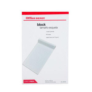 BLOCK DE NOTAS OFFICE DEPOT (ESQUELA C7, CUADRO) BLOCK DE NOTAS OFFICE DEPOT (ESQUELA C7, CUADRO)