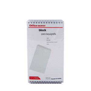 BLOCK PARA TAQUIGRAFIA (LARGO,80 HOJAS,70 GRAMOS) BLOCK PARA TAQUIGRAFIA (LARGO,80 HOJAS,70 GRAMOS)