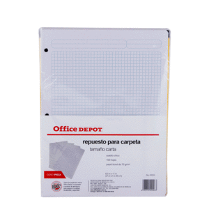 HOJAS DE REPUESTO OFFICE DEPOT (CARTA 100 HOJAS) HOJAS DE REPUESTO OFFICE DEPOT (CARTA 100 HOJAS)