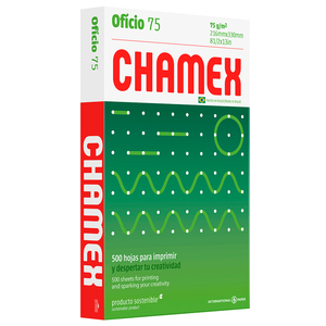 PAPEL CHAMEX (OFICIO RESMA 500 HOJAS 75 GRAMOS) PAPEL CHAMEX (OFICIO RESMA 500 HOJAS 75 GRAMOS)