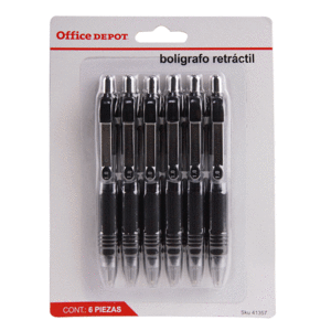 BOLIGRAFO FORAY RETRACTIL (MINI, NEGRO, 6 PIEZAS) BOLIGRAFO FORAY RETRACTIL (MINI, NEGRO, 6 PIEZAS)