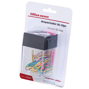 DESPACHADOR DE CLIPS CHICO (50 CLIPS DE COLORES) DESPACHADOR DE CLIPS CHICO (50 CLIPS DE COLORES)