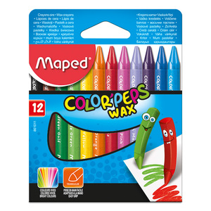 CAJA DE CRAYONES MAPED (DE CERA, 12 COLORES) CAJA DE CRAYONES MAPED (DE CERA, 12 COLORES)