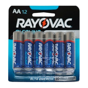 PILA RAYOVAC (ALCALINA AA BLISTER CON 12 PIEZAS) PILA RAYOVAC (ALCALINA AA BLISTER CON 12 PIEZAS)
