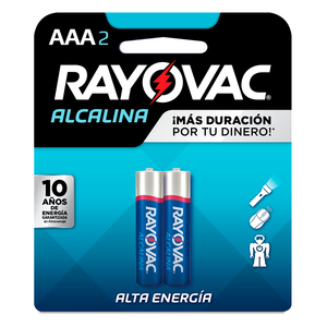 PILA RAYOVAC (ALCALINA AAA BLISTER CON 2 PIEZAS) PILA RAYOVAC (ALCALINA AAA BLISTER CON 2 PIEZAS)