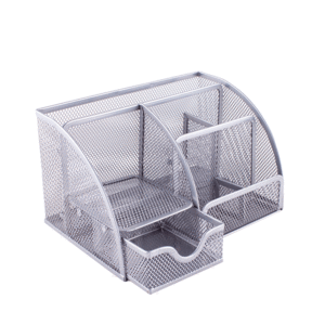 ORGANIZADOR DE ESCRITORIO (MESH, PLATEADO) ORGANIZADOR DE ESCRITORIO (MESH, PLATEADO)