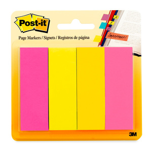 POST-IT SEPARADORES DE PÁGINAS, COLOR NEÓN, 4 PADS POST-IT SEPARADORES DE PÁGINAS, COLOR NEÓN, 4 PADS