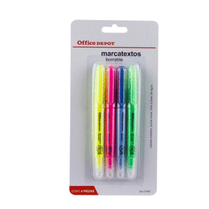 MARCATEXTO BORRABLE (BLISTER CON 4 UNIDADES) MARCATEXTO BORRABLE (BLISTER CON 4 UNIDADES)