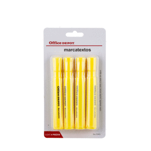 MARCATEXTO AMARILLO (BLISTER CON 4 UNIDADES) MARCATEXTO AMARILLO (BLISTER CON 4 UNIDADES)