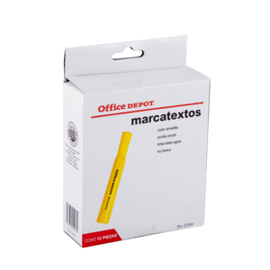 MARCATEXTO AMARILLO (CAJA CON 12 UNIDADES) MARCATEXTO AMARILLO (CAJA CON 12 UNIDADES)
