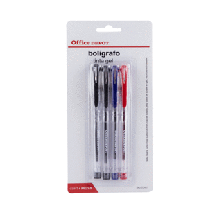 BOLIGRAFO OFFICE DEPOT (GEL/BALLPOINT 0.6MM/4 PZS) BOLIGRAFO OFFICE DEPOT (GEL/BALLPOINT 0.6MM/4 PZS)