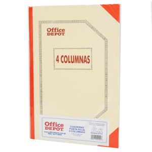 CUADERNO DE CONTABILIDAD (4 COLUMNAS, 50 HOJAS) CUADERNO DE CONTABILIDAD (4 COLUMNAS, 50 HOJAS)