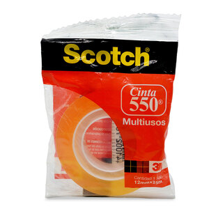 SCOTCH CINTA ADHESIVA USO GENERAL 550, 12MM X 25M SCOTCH CINTA ADHESIVA USO GENERAL 550, 12MM X 25M