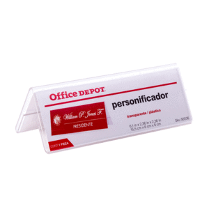 PERSONIFICADOR DE ESCRITORIO TRANSPARENTE PLÁSTICO PERSONIFICADOR DE ESCRITORIO TRANSPARENTE PLÁSTICO