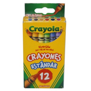 CAJA DE CRAYONES CRAYOLA (ESTANDAR, 12 COLORES) CAJA DE CRAYONES CRAYOLA (ESTANDAR, 12 COLORES)