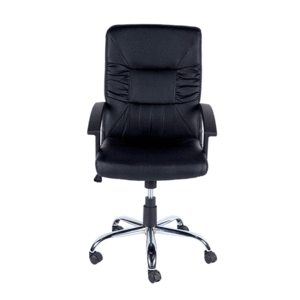 SILLA DE PIEL (NEGRA CON CROMO) SILLA DE PIEL (NEGRA CON CROMO)