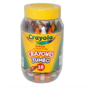 BOTE DE CRAYONES CRAYOLA (JUMBO, 28 COLORES) BOTE DE CRAYONES CRAYOLA (JUMBO, 28 COLORES)