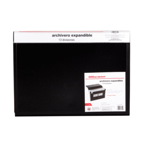 ARCHIVERO EXPANDIBLE (13 DIVISIONES, CARTA, NEGRO) ARCHIVERO EXPANDIBLE (13 DIVISIONES, CARTA, NEGRO)