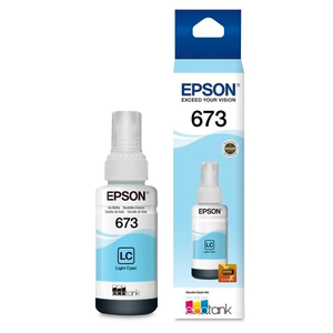 BOTELLA DE TINTA EPSON 673 (CYAN CLARO) BOTELLA DE TINTA EPSON 673 (CYAN CLARO)