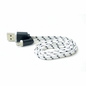 CABLE USB SPECTRA MICRO (1 METRO, BLANCO, PLANO) CABLE USB SPECTRA MICRO (1 METRO, BLANCO, PLANO)