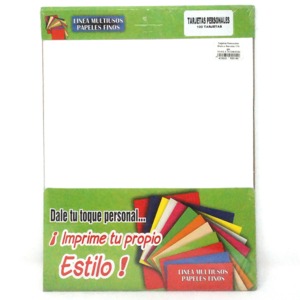 TARJETAS DE PRESENTACION MIVISA (PAQUETE,10 HOJAS) TARJETAS DE PRESENTACION MIVISA (PAQUETE,10 HOJAS)
