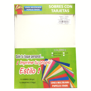SOBRES MIVISA (PARA TARJETAS 12 JUEGOS) SOBRES MIVISA (PARA TARJETAS 12 JUEGOS)