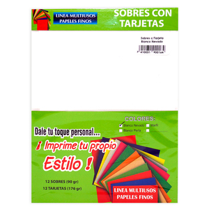 SOBRES MIVISA (PARA TARJETAS 12 JUEGOS) SOBRES MIVISA (PARA TARJETAS 12 JUEGOS)