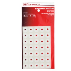ETIQUETA OFFICE DEPOT ADHESIVA DE REFUERZO, BLANCO ETIQUETA OFFICE DEPOT ADHESIVA DE REFUERZO, BLANCO