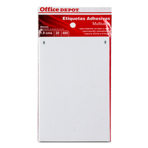 ETIQUETA OFFICE DEPOT ADHESIVA (BLANCA, CIRCULAR) ETIQUETA OFFICE DEPOT ADHESIVA (BLANCA, CIRCULAR)