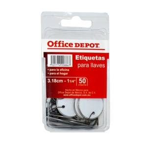 ETIQUETA OFFICE DEPOT CIRCULAR,PARA LLAVES,50 PZAS ETIQUETA OFFICE DEPOT CIRCULAR,PARA LLAVES,50 PZAS