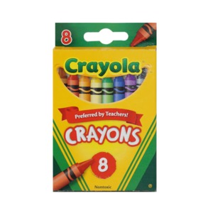 CAJA DE CRAYONES CRAYOLA (ESTANDAR, 8 COLORES) CAJA DE CRAYONES CRAYOLA (ESTANDAR, 8 COLORES)