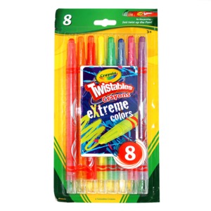 CAJA DE CRAYONES CRAYOLA TWIST XTREME (8 COLORES) CAJA DE CRAYONES CRAYOLA TWIST XTREME (8 COLORES)