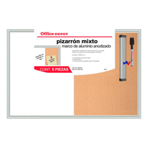PIZARRON OFFICE DEPOT MIXTO BLANCO-CORCHO/40X60CMS PIZARRON OFFICE DEPOT MIXTO BLANCO-CORCHO/40X60CMS