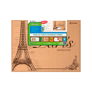 PANEL DE CORCHO ALFRA (ESTAMPADO PARIS, 30 X 40) PANEL DE CORCHO ALFRA (ESTAMPADO PARIS, 30 X 40)