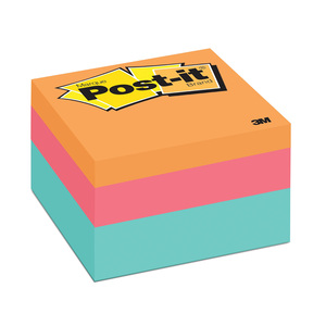 POST-IT NOTAS ADHESIVAS COLOR OLA AQUA, 3X3 IN POST-IT NOTAS ADHESIVAS COLOR OLA AQUA, 3X3 IN