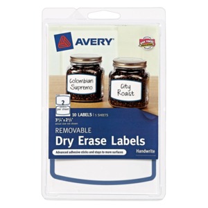 ETIQUETA AVERY ADHESIVA REMOVIBLE,BLANCO CON AZUL ETIQUETA AVERY ADHESIVA REMOVIBLE,BLANCO CON AZUL