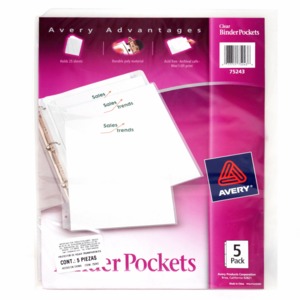 PROTECTOR DE HOJAS AVERY (TRANSPARENTE,5 UNIDADES) PROTECTOR DE HOJAS AVERY (TRANSPARENTE,5 UNIDADES)