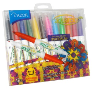 MARCADOR AQUARELO MANDALA (BLISTER DE 12 UNIDADES) MARCADOR AQUARELO MANDALA (BLISTER DE 12 UNIDADES)