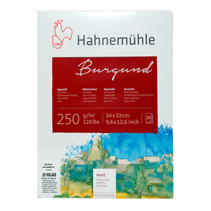 HAHNEMUHLE ACUARE BURGUND 250G PZ HAHNEMUHLE ACUARE BURGUND 250G PZ
