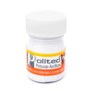 PINTURA ACRILICA BLANCO TITANEO POLITEC N301 20ML PINTURA ACRILICA BLANCO TITANEO POLITEC N301 20ML