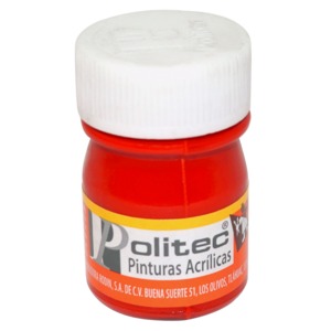 PINTURA ACRILICA ROJO POLITEC N314 20ML PZ PINTURA ACRILICA ROJO POLITEC N314 20ML PZ
