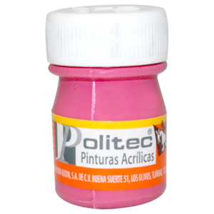 PINTURA ACRILICA ROSA POLITEC 20ML PZ PINTURA ACRILICA ROSA POLITEC 20ML PZ